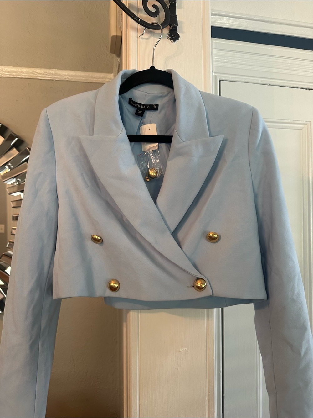 Black Halo Hugo Cropped Jacket